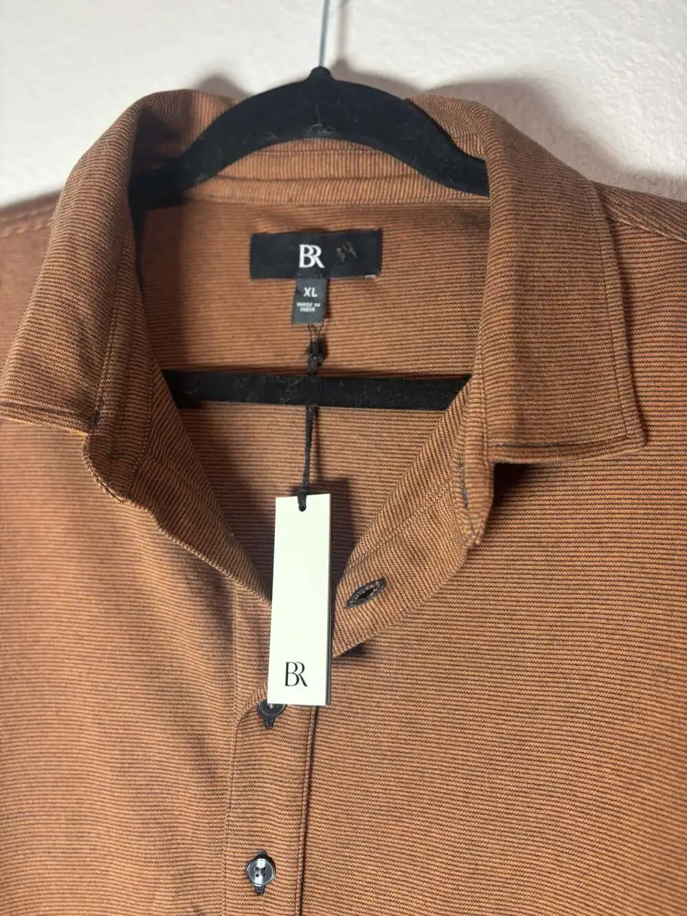 Banana Republic Luxury-Touch Micro-Stripe Knit Polo Shirt